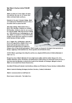 A preview of a PDF biography for Cutler, Albert Charles